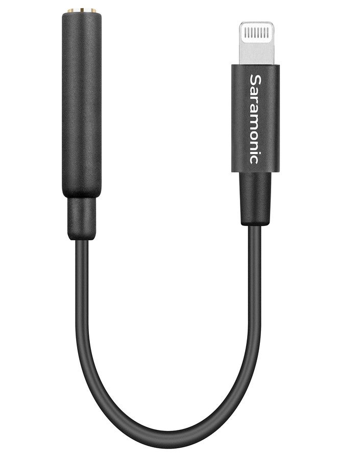 سارامونيك كابل محول صوت من نوع Saramonic Apple Lightning Connector إلى مقبس صوت TRRS أنثى 3.5 مم بطول 3 بوصات (7.6 سم) (SR-C2002) - Image 2